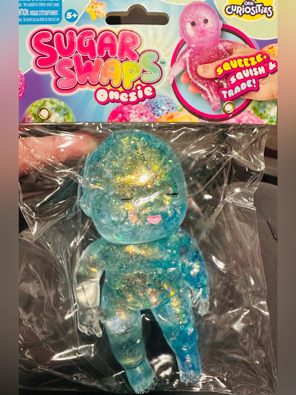 Sugar Swaps Onesie - Blue Glitter Squishy